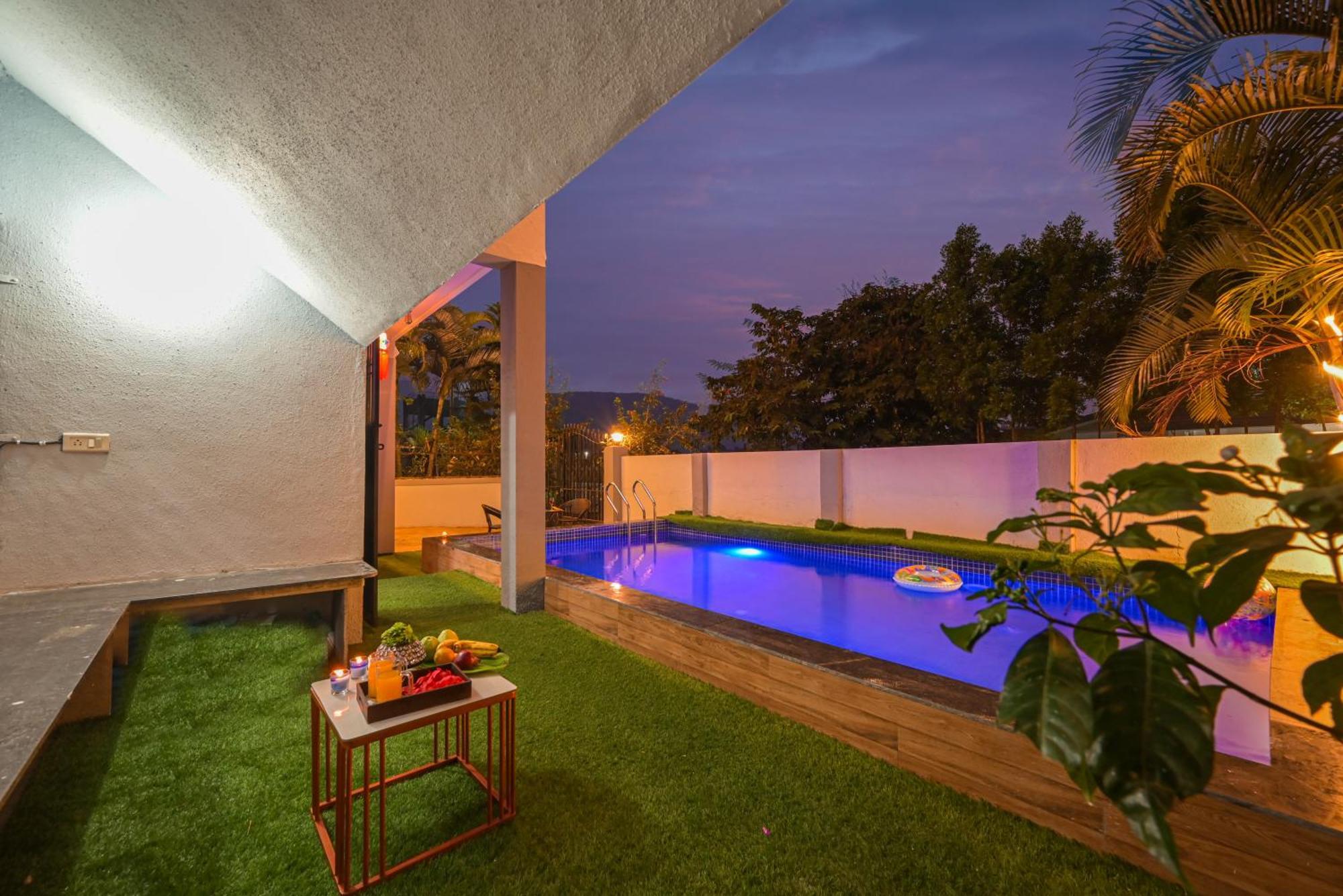 Ll Empyrean Stay II Luxury Ll Celestial Unicorn Villa Ll 3Bhk Ll Ac Ll Private Big Pool Ll Lonavla Exterior foto